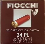 Fiocchi 24 ga 2 1/2" 11/16 oz 1280 Vel - F24ga